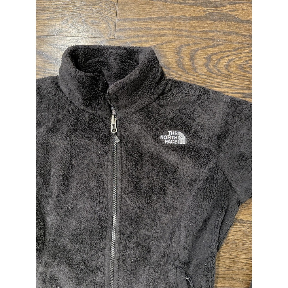 The North Face Teddy Sherpa Thick Fluffy Full Zip Black Fleece Womens Small